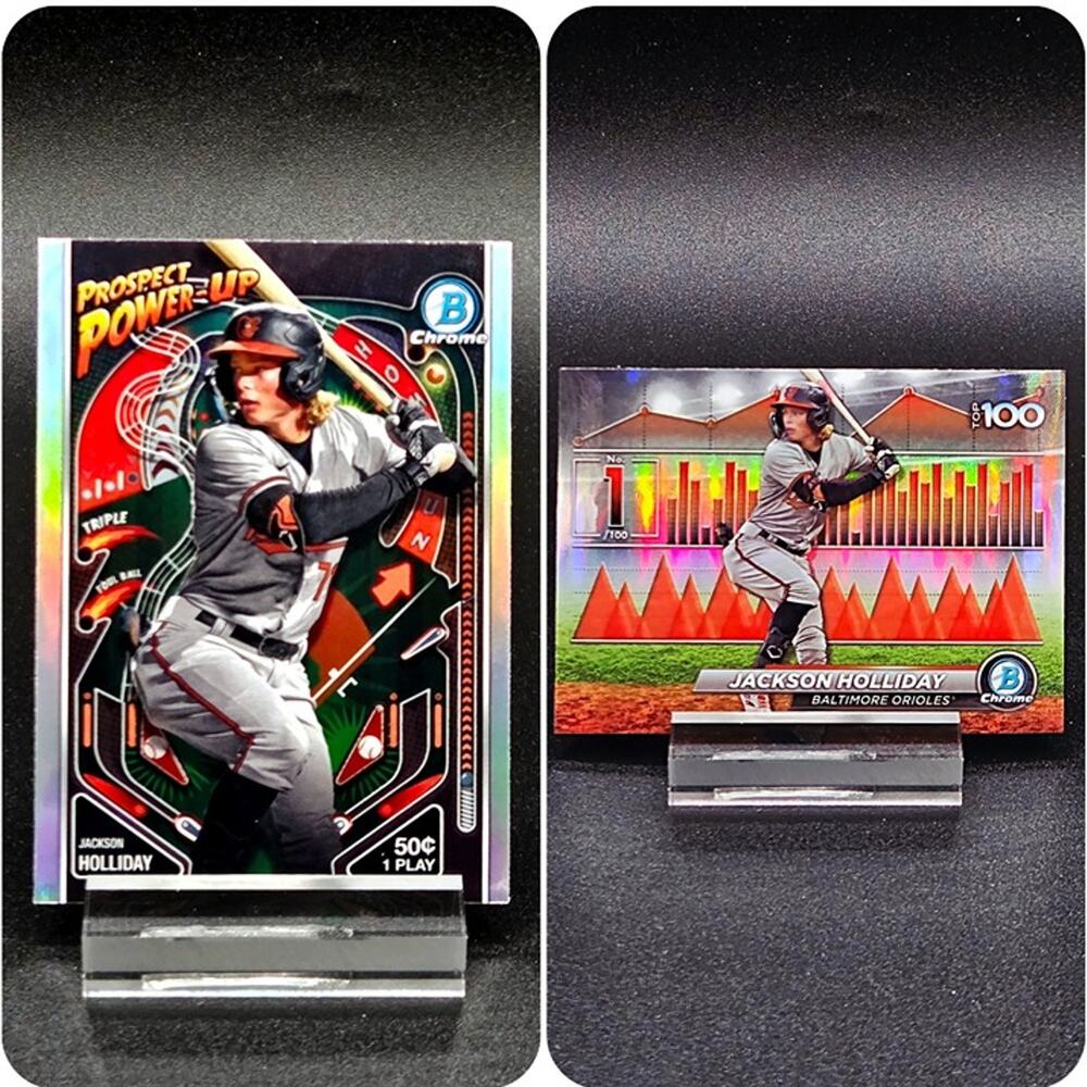 Jackson Holliday Bowman Chrome Prospect Power Top 100 RC Baltimore Orioles Star
